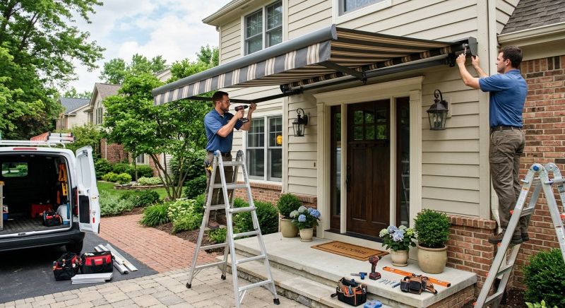 Entrance Awning Installation in Napa, CA