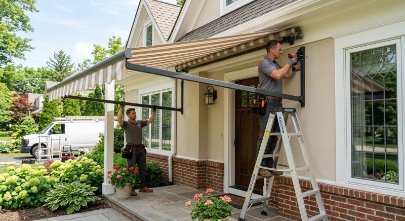 Entrance Awning Installation in Sonoma County, CA