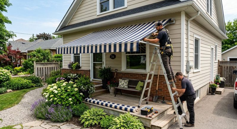 Porch Awning Installation in Marin County, CA