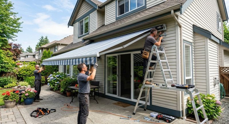 Retractable Awning Installation in Santa Rosa, CA