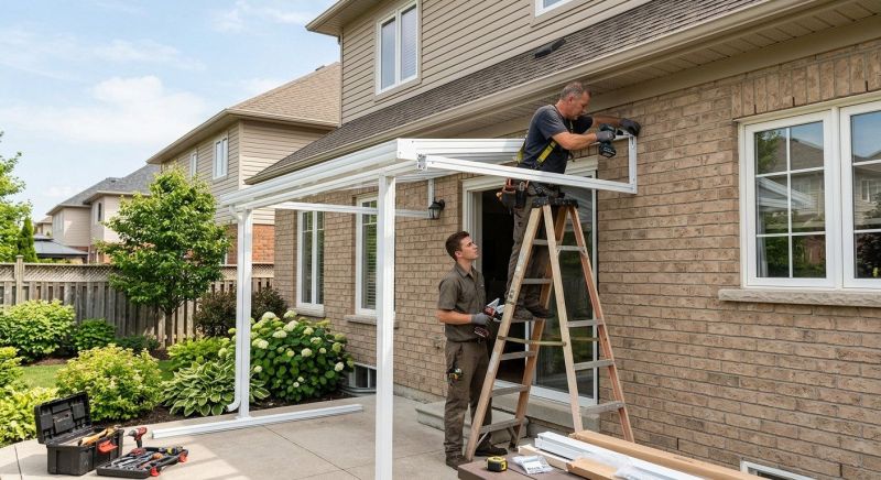 Aluminum Awning Installation in Fayetteville, NC