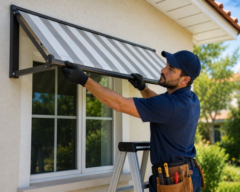 Canvas Awning Installation in Sonoma County, CA