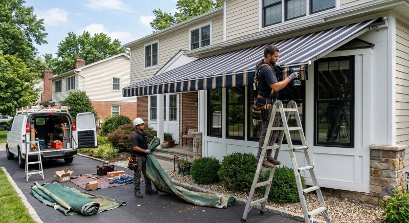 Cloth Awning Replacement in Sonoma County, CA