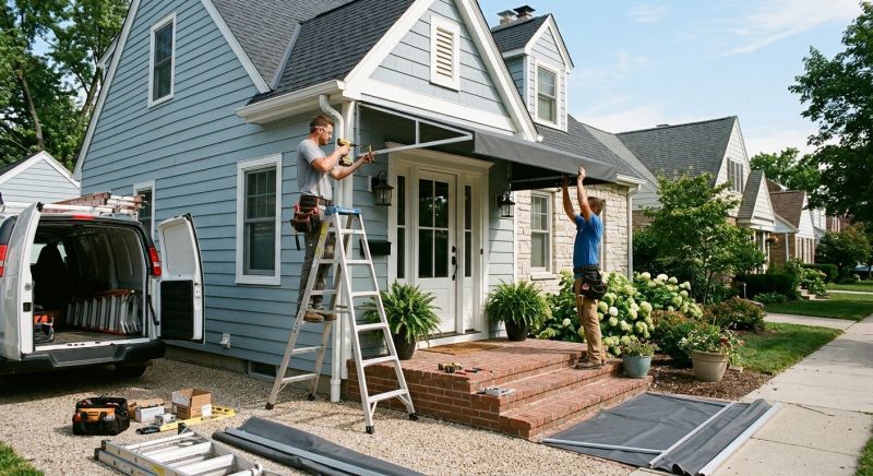 Entrance Awning Installation in Napa, CA