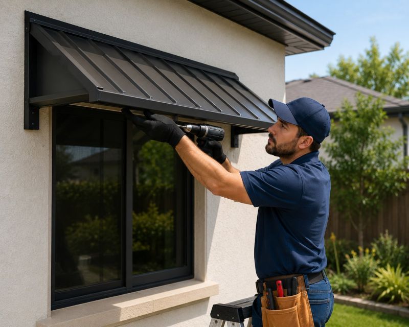 Metal Shade Installation in Napa, CA