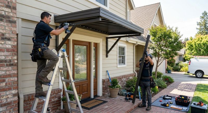 Metal Shade Installation in Santa Rosa, CA