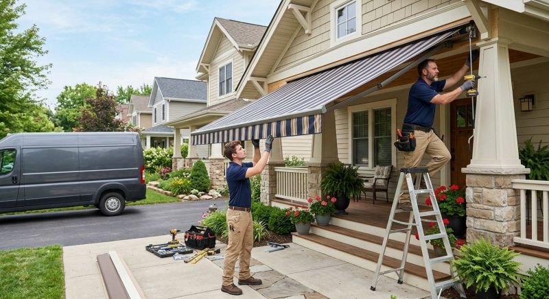 Porch Awning Installation in Napa, CA