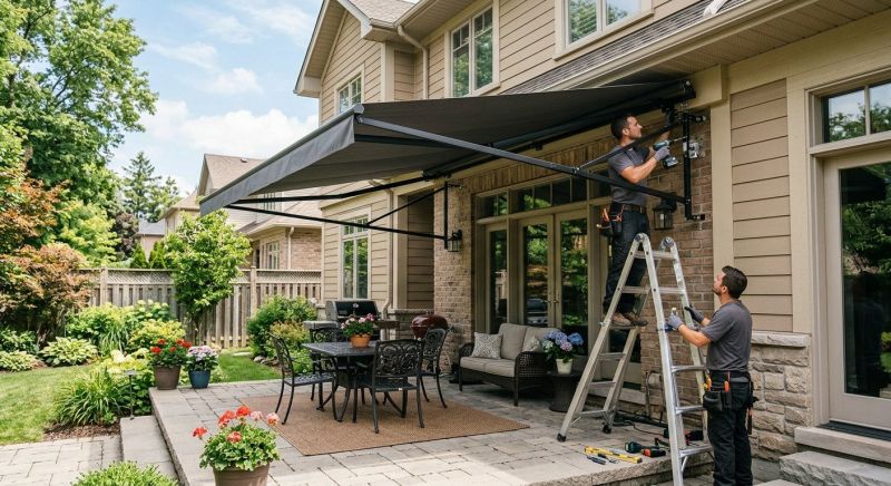Porch Awning Installation in Sonoma County, CA