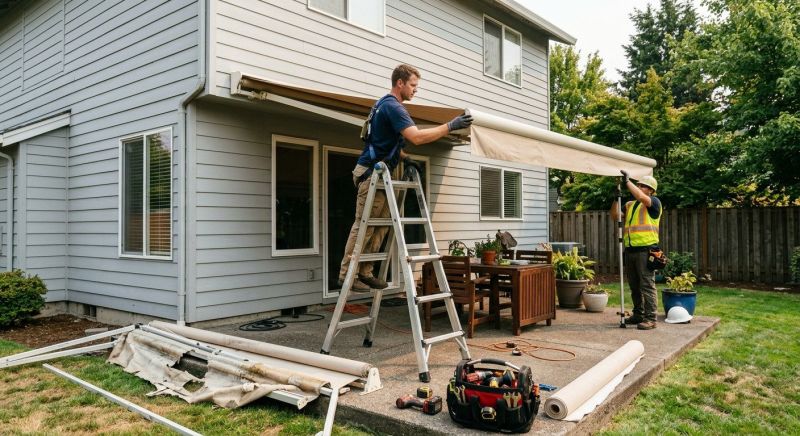 Retractable Awning Installation in Marin County, CA