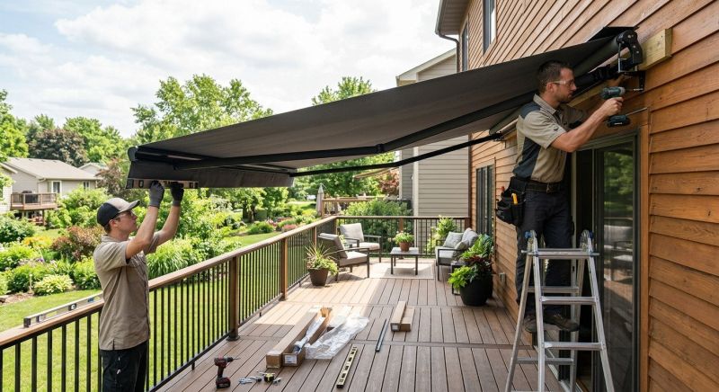Retractable Awning Installation in Santa Rosa, CA